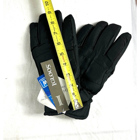Igloos Waterproof Insulated Winter Snow Gloves Women's Large NWT Black - Picture 6 of 8